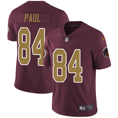 Nike Redskins #84 Niles Paul Burgundy Red Alternate Men's Stitched NFL Vapor Untouchable Limited Jersey